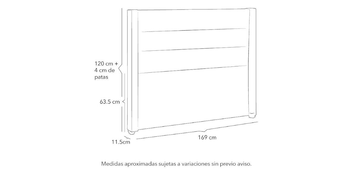 Cabecera Queen Size Lugo Lila