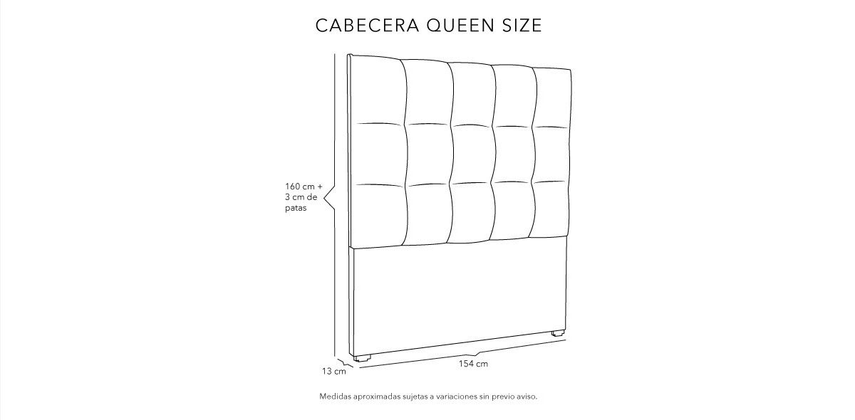 Cabecera Queen Size Kenzo Plata