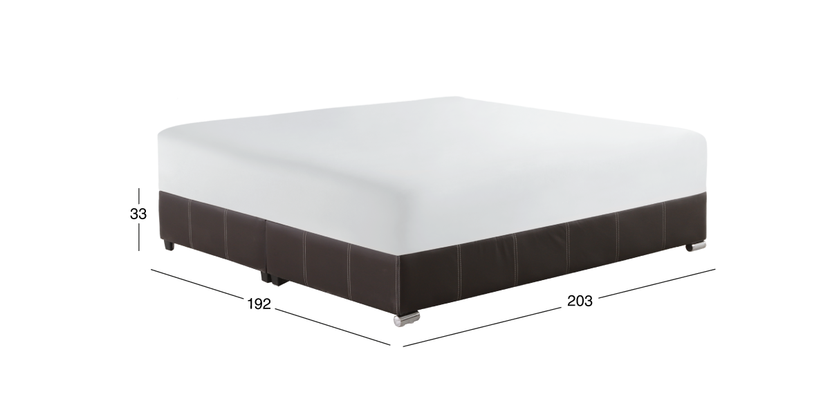 Base de Cama King Size Vielka Café Oscuro