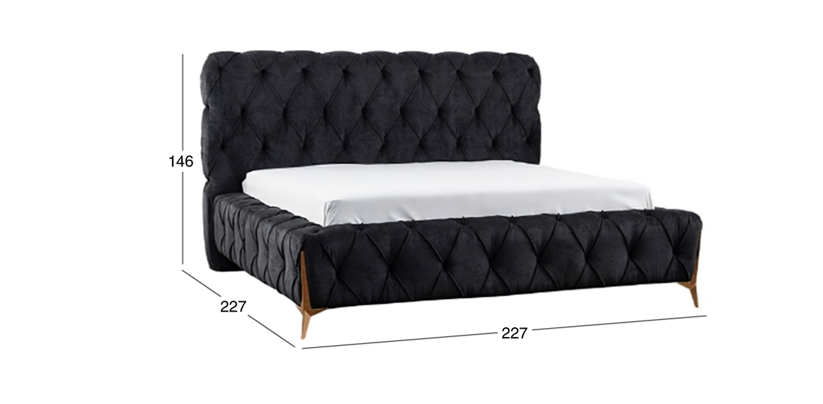 Cama King Size Salvatore Negro