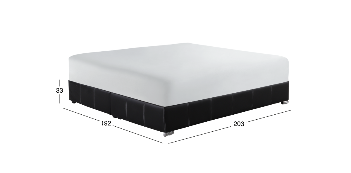 Base de Cama King Size Vielka Negro