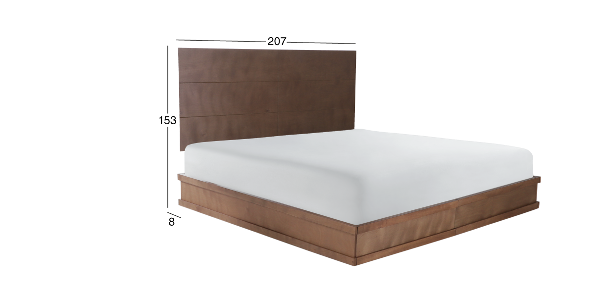 Cabecera Central King Size Dante Café