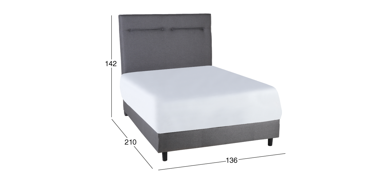 Cama Matrimonial Dreams Life Gris