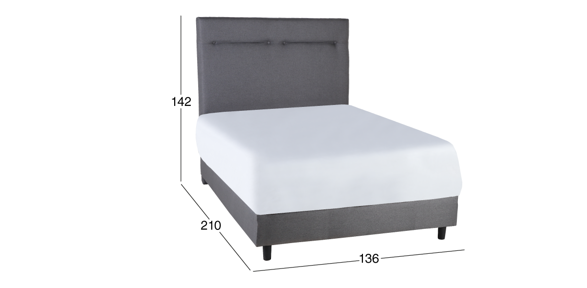 Cama Matrimonial Dreams Life Gris