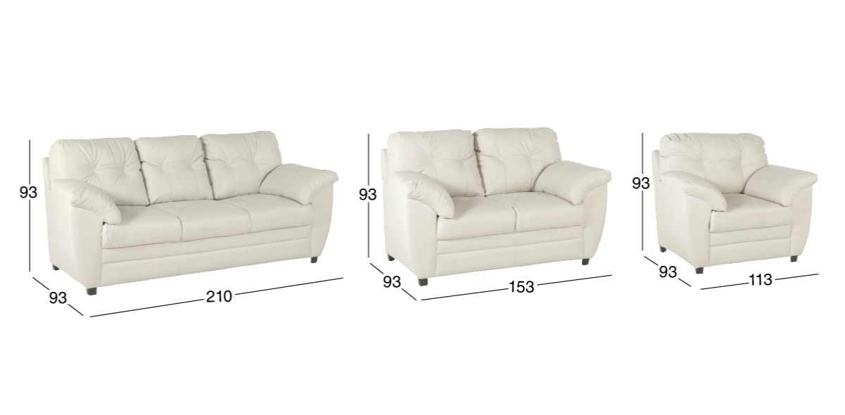 Sala de Piel Derby Tz  Beige 3 Piezas