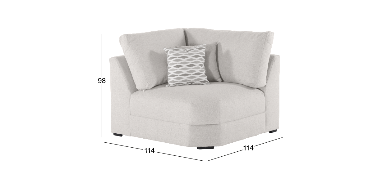 Sillón Esquinero Amira Beige