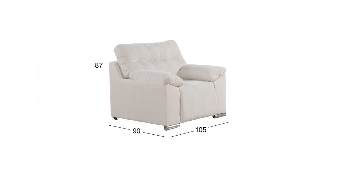 Sillón Massiel Beige