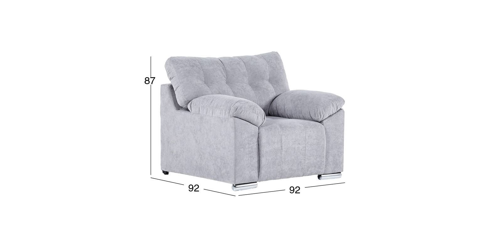 Sillón Massiel Gris