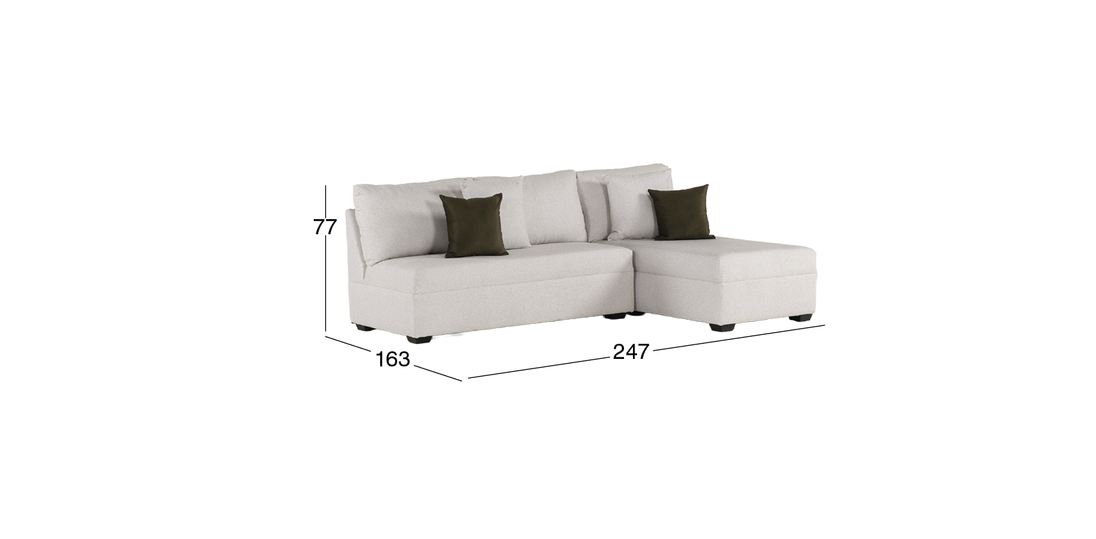 Sala en L Alize Beige