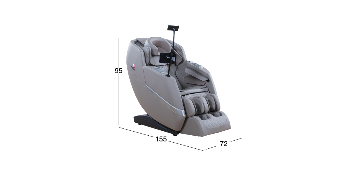 Sillón Reclinable Eléctrico con Masaje y Calefacción Urus Gris