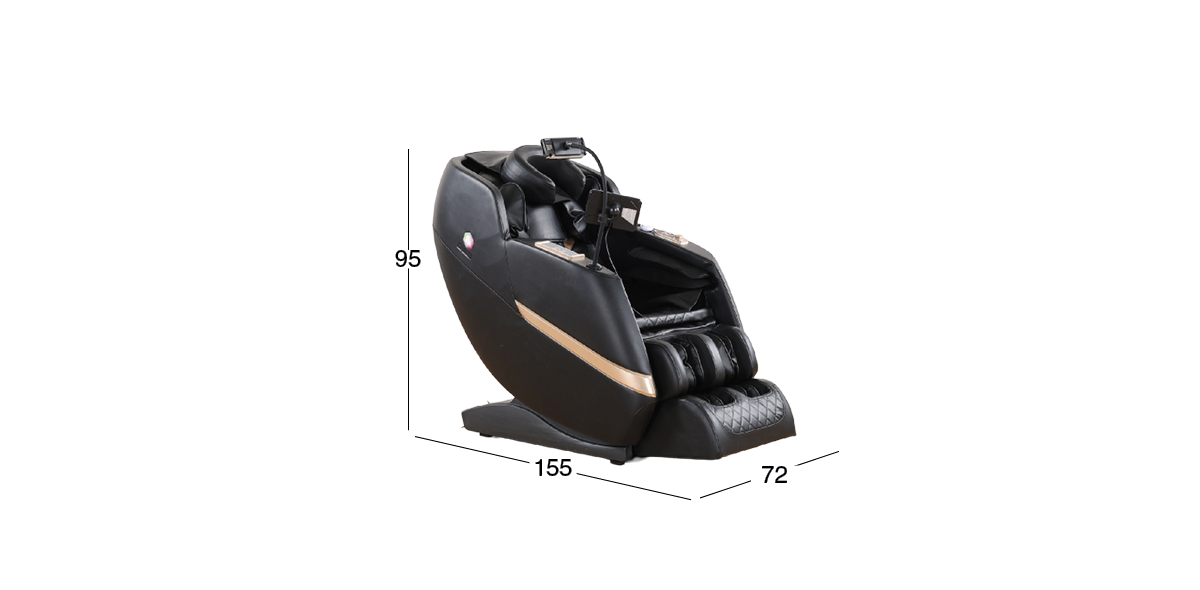 Sillón Reclinable Eléctrico con Masaje y Calefacción Urus Negro