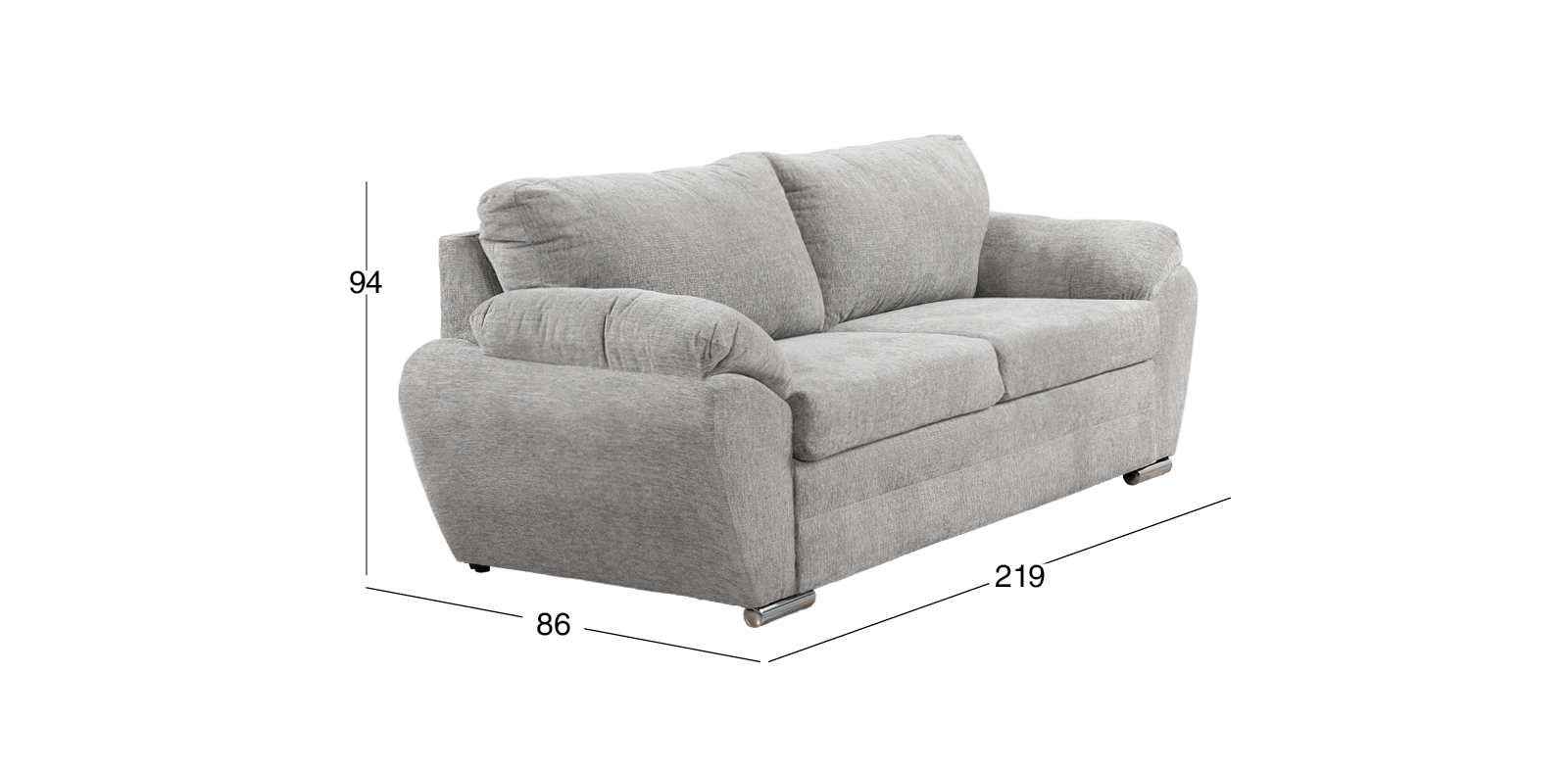 Sofá Sonic High Gris