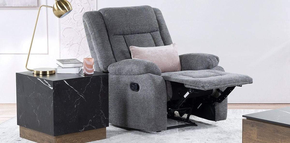 Sillón con Reclinable Isabelle Gris