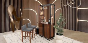 Cantina Piastri con 2 Bancos Gris
