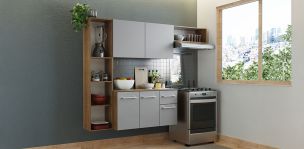 Cocina 180 cm Eugene Gris