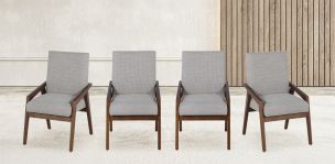 Juego de 4 Sillones Kansas Beige
