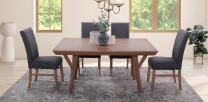 Comedor Matisse con 4 Sillas Gris