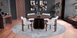 Comedor Altea con 4 Sillas Beige
