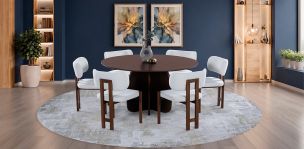 Comedor Altea con 6 Sillas Beige