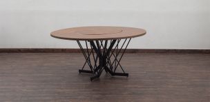 Mesa Comedor Redonda 160 cm Piastri Café