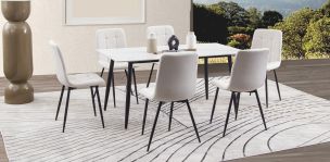 Comedor Clever Beige 7 Piezas