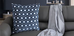 Cojín Decorativo 50 X 50 cm Orion Azul
