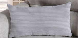 Cojín Decorativo 50 X 30 cm Vixy Nickel Gris