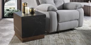 Mesa Lateral Cuadrada Birmania Negro