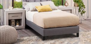 Base de Cama Individual Sander Gris