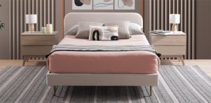 Cama Matrimonial Nisha Beige