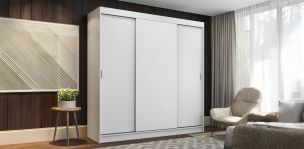 Clóset Ropero Reno Blanco con 3 Puertas | Armario Organizador