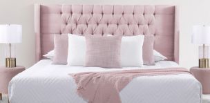 Cabecera King Size Valeria Rosa