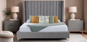 Cama King Size Denmark Gris