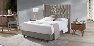Cama Matrimonial Valeria Beige