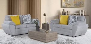Sala de Dos Sofas 2 Plazas Sonic Gris