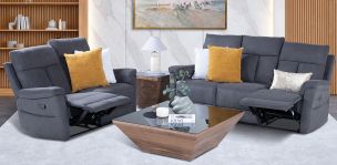 Sala con Reclinables Gwen Gris