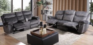 Sala con Reclinables Twin Falls Gris