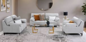 Sala Linka Gris 3 Piezas
