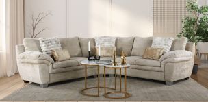 Sala Esquinera de Microfibra Tennessee Beige