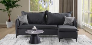 Sala en L Dylon Gris Oxford