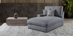 Sillón Largo Brazo Izquierdo Amira Gris Oxford
