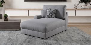 Sillón Largo Brazo Izquierdo Amira Gris