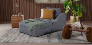 Sillón Largo Brazo Derecho Zonet Gris Oxford