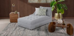 Sillón Largo Brazo Izquierdo Zonet Gris