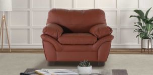 Sillón de Piel Cordoba Naranja