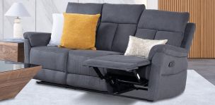 Sofá con Reclinables Gwen Gris
