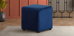 Taburete Cuadrado Noah Azul Marino