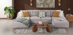 Sala Modular Izquierda Zonet Beige 4 Piezas