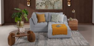 Sala en L Derecha Zonet Gris 