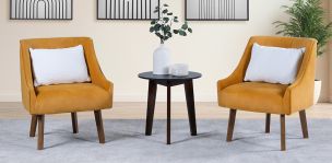 Juego de 2 Sillones Crost Amarillo